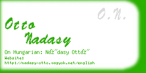 otto nadasy business card